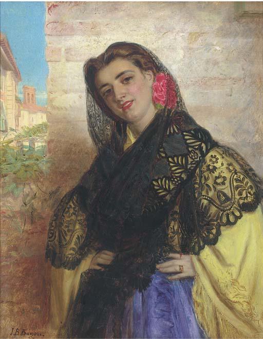 John Bagnold Burgess, R.A. - The Belle Of The Village