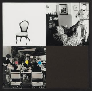 John Baldessari - Eating and Sitting (with Seal and Void)