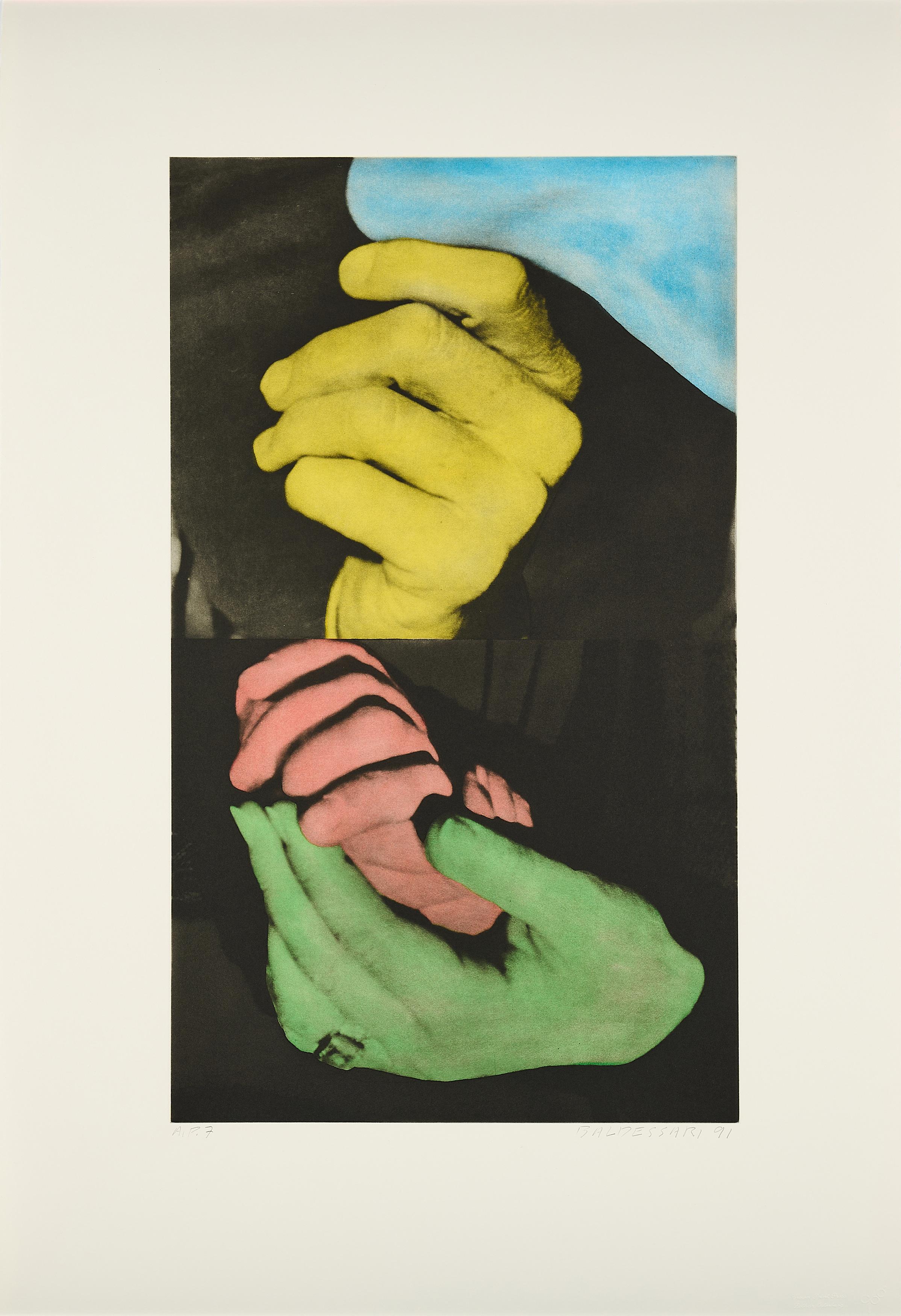 John Baldessari - Hand and Chin (With Entwined Hands).