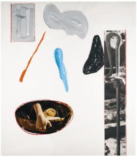 John Baldessari - Hand Holding Bread Basket, Hand Holding Staff & Four Shapes