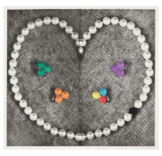 John Baldessari - Heart (with Pearls)