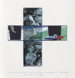 John Baldessari - Intersection Series: Two Hands (One with Car); (One with Log Cabin)