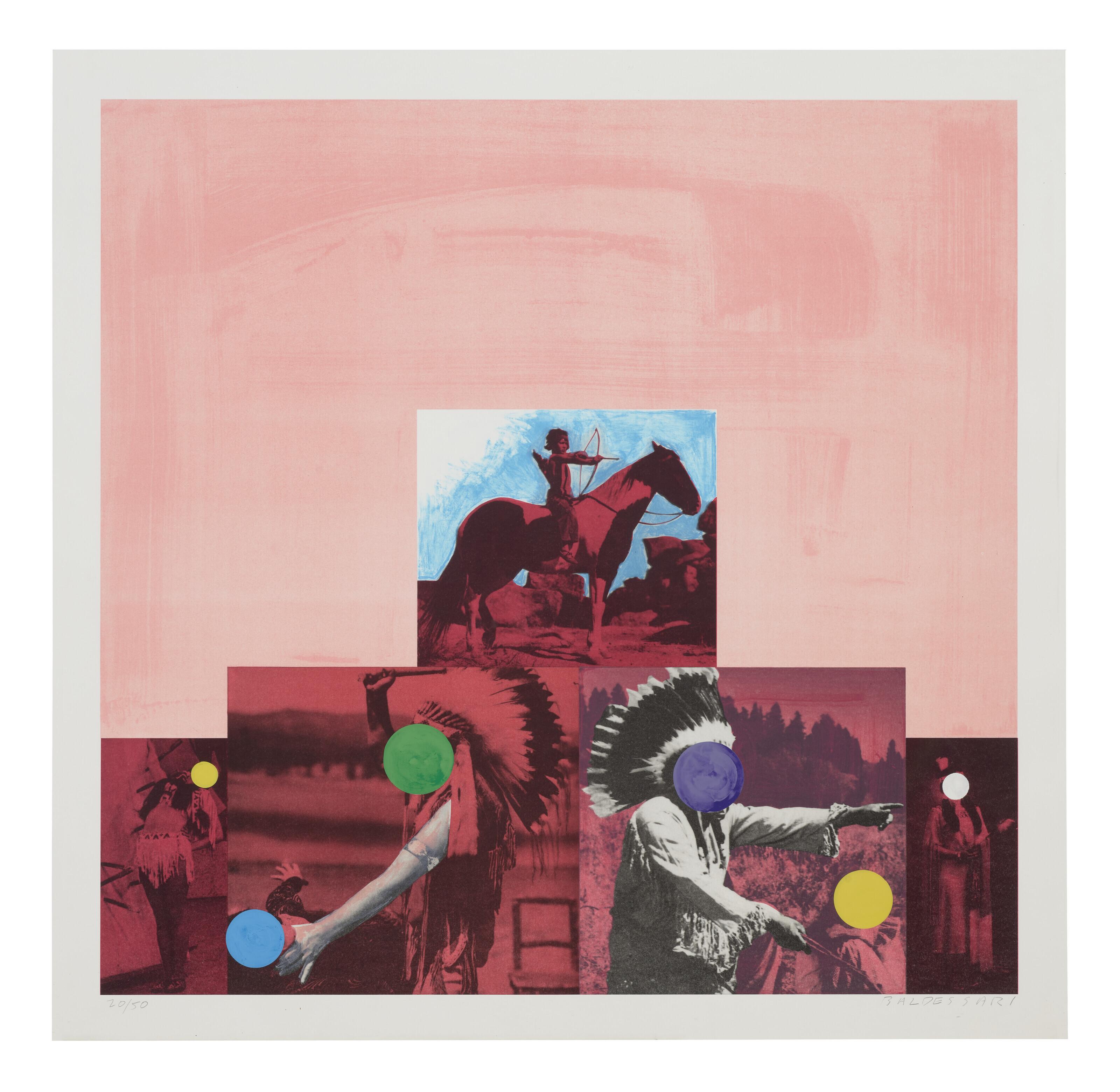 John Baldessari - North American Indian (Red), from Cliché