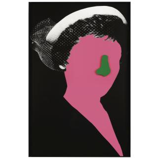 John Baldessari - Noses & Ears, Etc.: Head And Hat (With Nose)