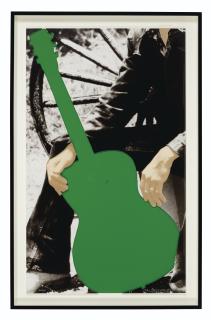 John Baldessari - Person with Guitar (Green)