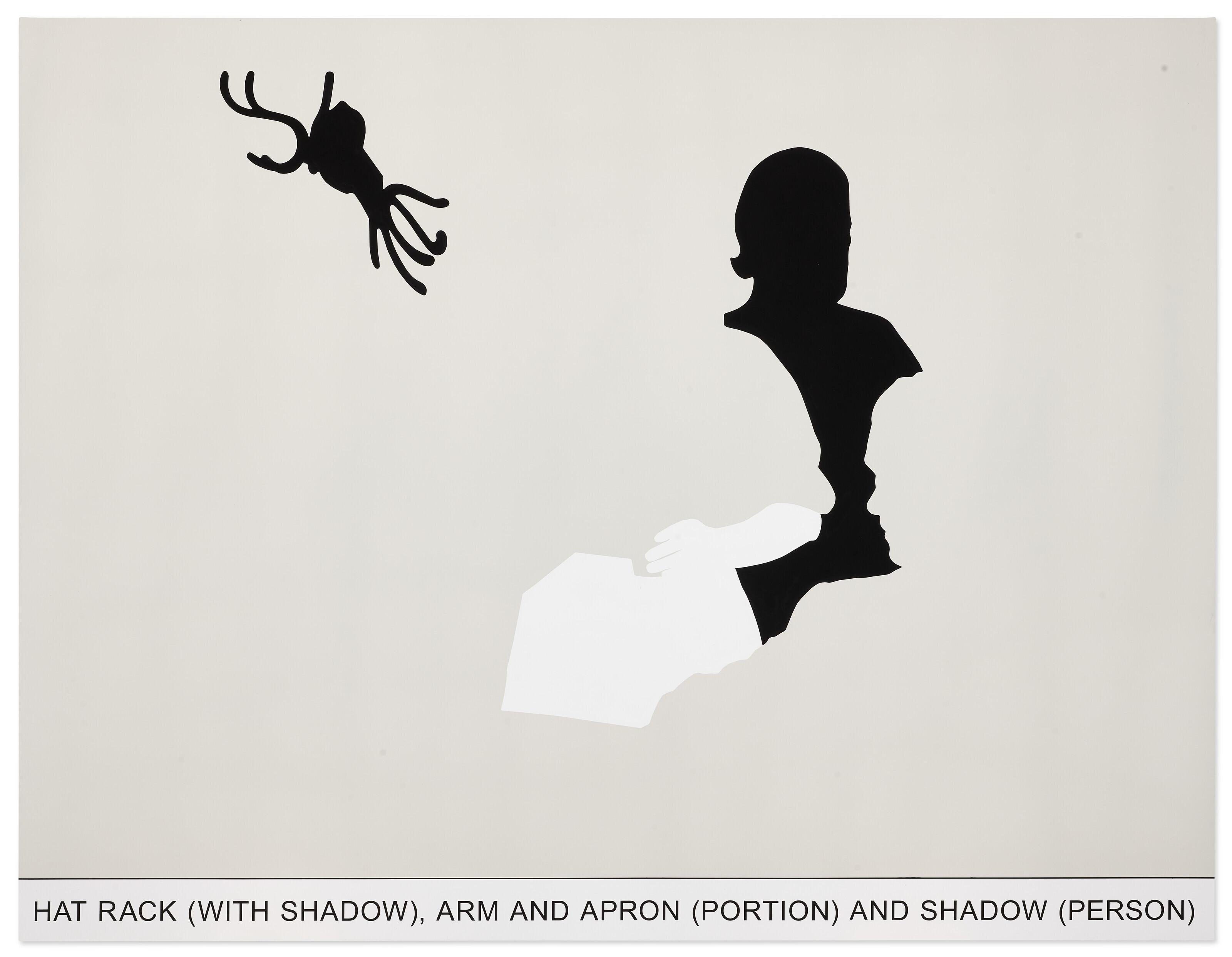 John Baldessari - Sediment: Hat Rack (with Shadow), Arm and Apron (Portion) and Shadow (Person)