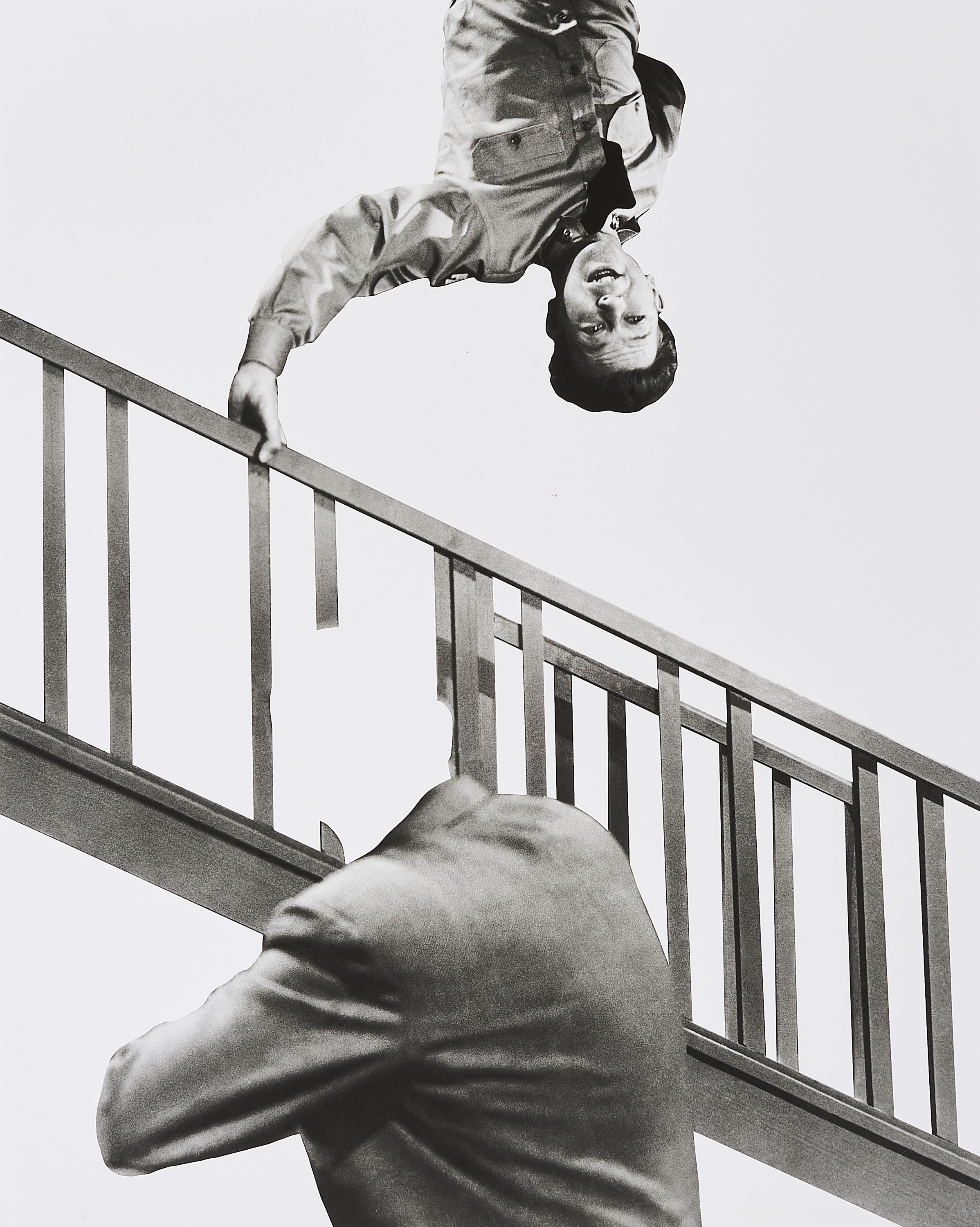 John Baldessari - Stairway, Coat and Person.