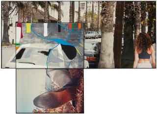 John Baldessari - The Overlap Series; Street Scene And Reclining Person (With Shoes)