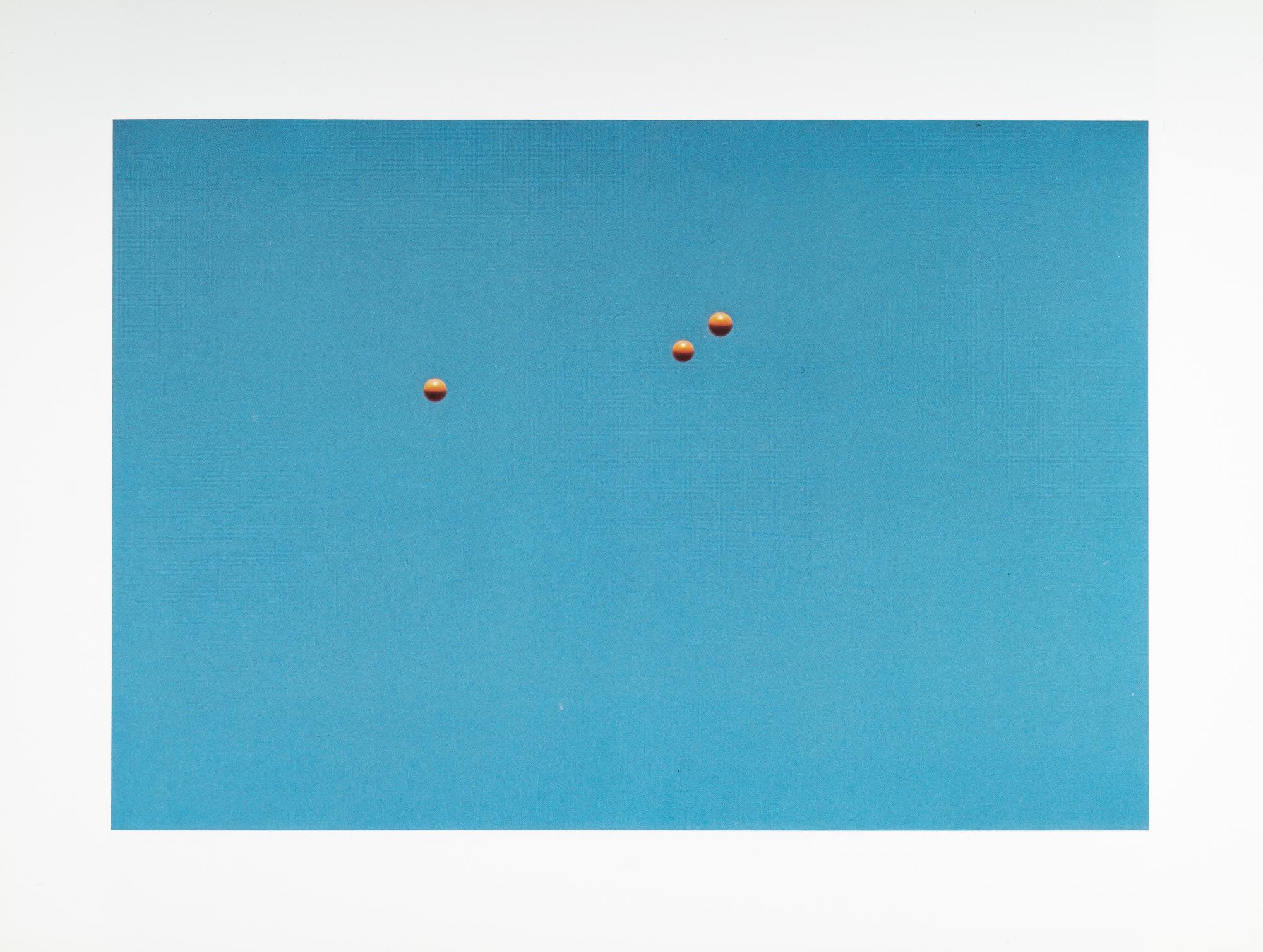 John Baldessari - Throwing three balls in the air to get a straight line (Best of thirty-six attempts)