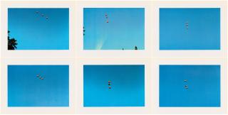 John Baldessari - Throwing three balls in the air to get a straight line (Best of thirty-six attempts)