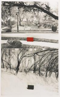 John Baldessari - Two Sets (One With Bench) (Hurowitz 49)