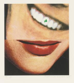 John Baldessari - Two Smiles (One With Spinach)