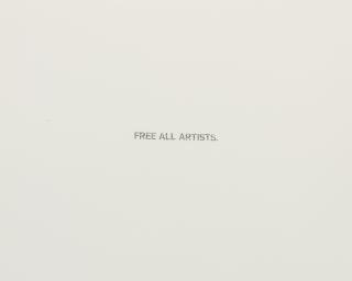 John Baldessari - Untitled (Free All Artists)