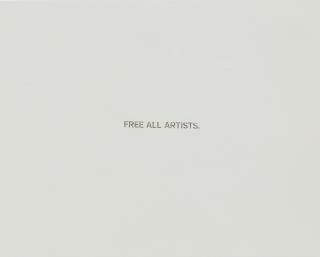 John Baldessari - Untitled (Free All Artists)