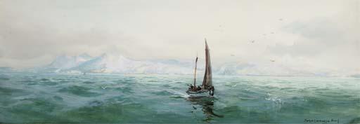 John Baragwanath King - Casting the nets at sea