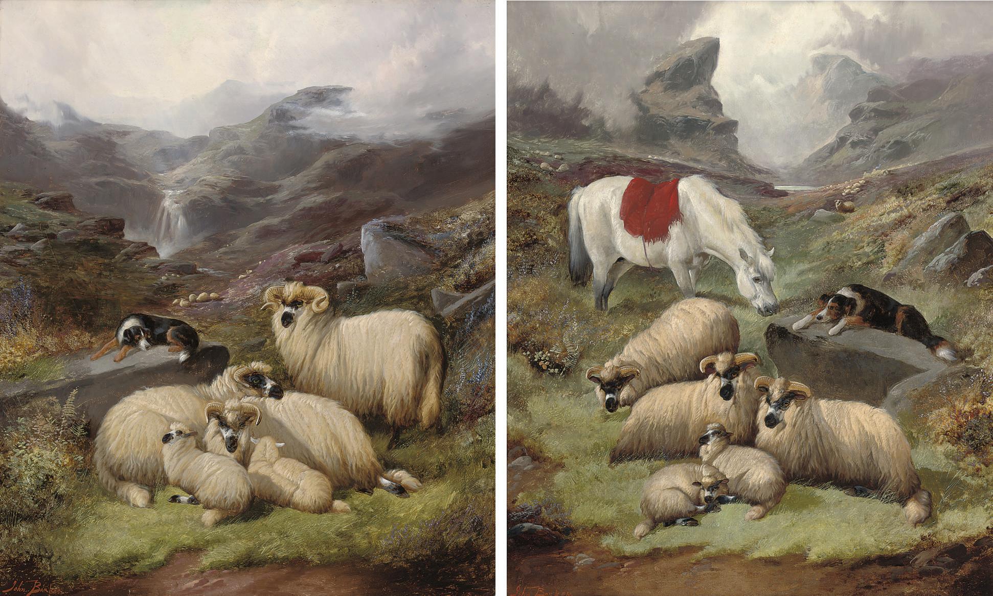 John  Barker - Scene in Glen Nevis, Scotland; and Scene in Glen Ogle, Scotland