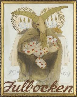 John Bauer - The Christmas Goat