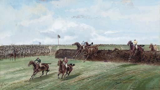 John Beer - At The Canal Turn, Grand National, 1910