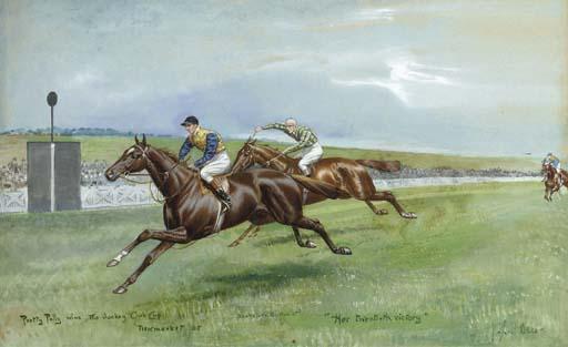 John Beer - Pretty Polly wins the Jockey Club Cup, Newmarket, 1905