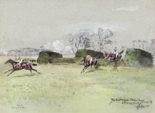 John Beer - The Prince of Wales\'S Steeplechase, 2Nd Time Round, Sandown Park; And At The Water For The Prince of Wales\'S Steeplechase, Sandown Park