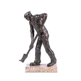 John Behan - The Turf Cutter 31 cm. (12 1/8 in.) high (excluding the base)