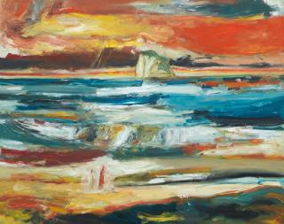 John Bellany C.B.E., R.A., H.R.S.A., L.L.D.(Lon) - Bass Rock