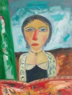 John Bellany C.B.E., R.A., H.R.S.A., L.L.D.(Lon) - Fisherwoman