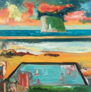 John Bellany, H.R.S.A., R.A. - Boats in a pool