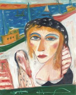 John Bellany, H.R.S.A., R.A. - Lady of the Harbour