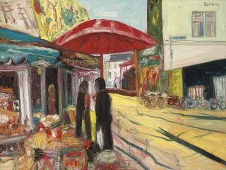 John Bellany, H.R.S.A., R.A. - Mediterranean market