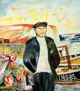John Bellany, H.R.S.A., R.A. - Self Portrait (September)