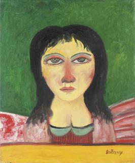 John Bellany, H.R.S.A., R.A. - Woman with dark hair