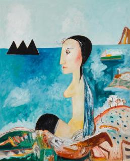 John Bellany, R.A. - Bass Rock
