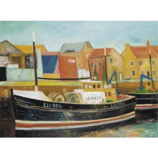 John Bellany, R.A. - Eyemouth Harbour