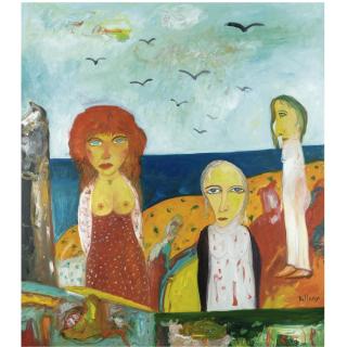 John Bellany, R.A. - Figures By The Sea