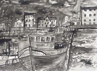 John Bellany, R.A. - Starella in the harbour