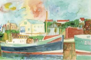 John Bellany - Fishing Harbour