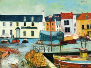 John Bellany - Leith harbour
