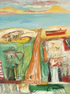 John Bellany - Red boat