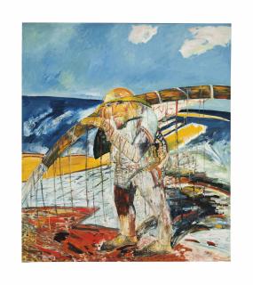 John Bellany - The Old Man and the Sea, The Departure