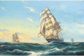 John Bentham-Dinsdale - The Australian Clipper Torrens Running Before The Wind