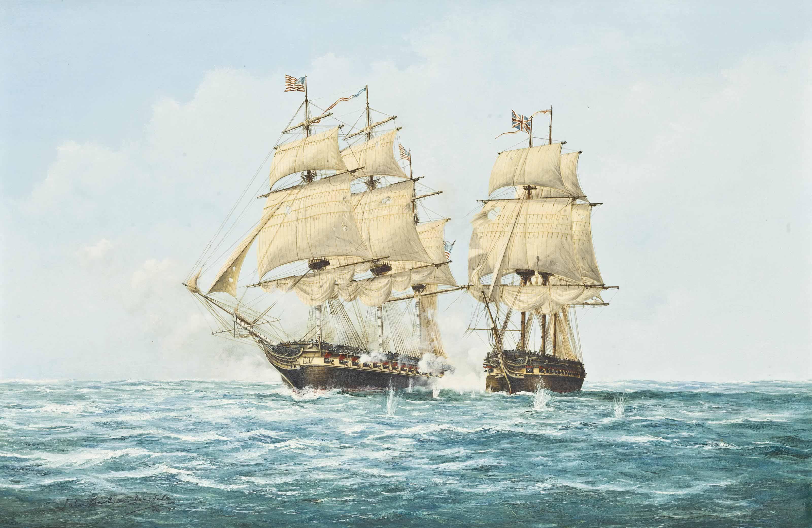 John Bentham-Dinsdale - The Engagement Between U.S.S. Constitution And H.M.S. Guerriére, 19Th August 1812