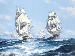 John Bentham Dinsdale - \'The Osprey and Egyptienne, 23rd March 1904\'