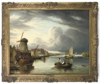 John Berney Crome - The Thames at Northfleet