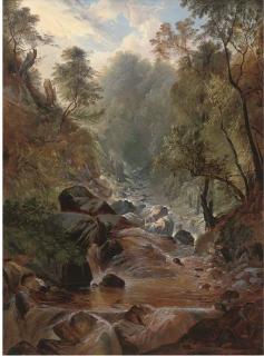 John Berney Ladbrooke - Stockghyll Force, Ambleside