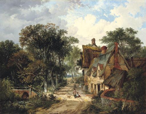 John Berney Ladbrooke - The Swan Inn