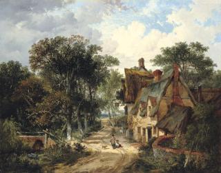 John Berney Ladbrooke - The Swan Inn