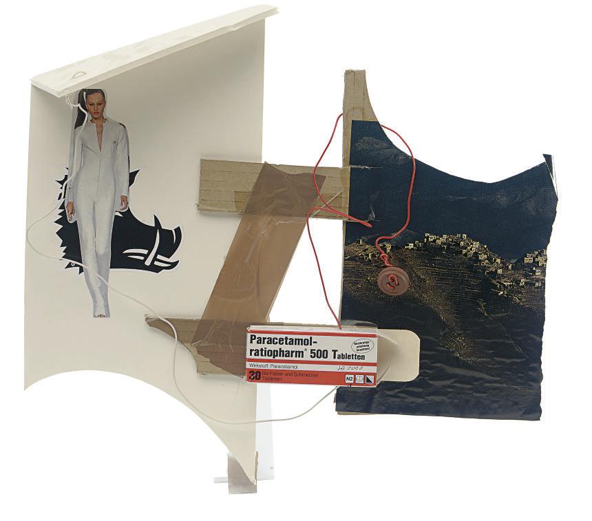 John Bock - Collage Drawing on Paper