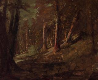 John Bond Francisco - Dark Forest 17 x 21 in. framed 24 x 28 1/4 in.