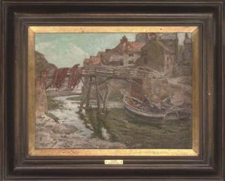 John Bowman - The bridge at Staithes